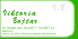 viktoria bojtar business card